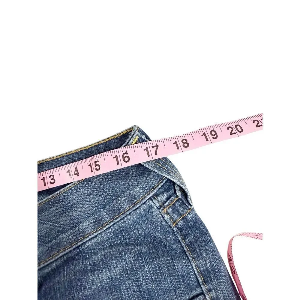 Vintage Y2K Becca Twist Seam Womens Bootcut Jeans Low Mid Rise Size 32